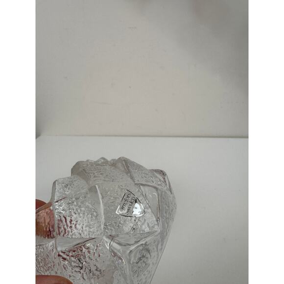 Set of 2 Orrefors Sweden Nimbus Artichoke Votive Heavy Crystal Glass - Picture 3 of 6